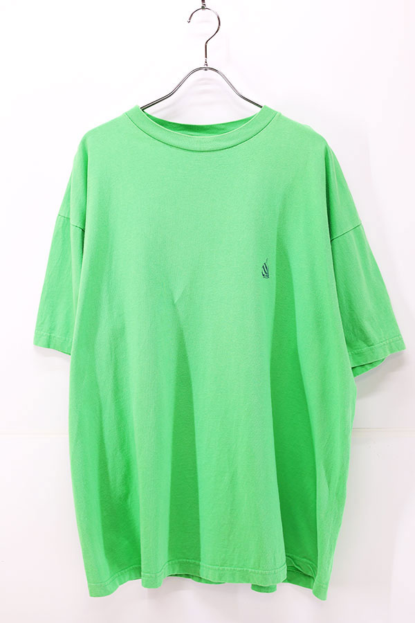 Used 90s USA NAUTICA Lime Green One Point Over T-Shirt Size 2XL 