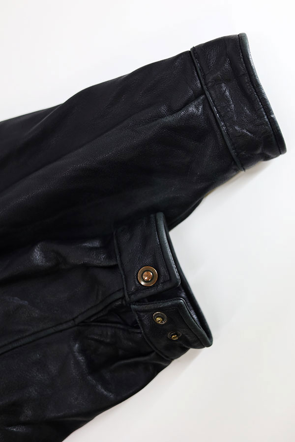 Used 90s-00s Unknown Black Grain Leather Blouson jacket Size 3XL  