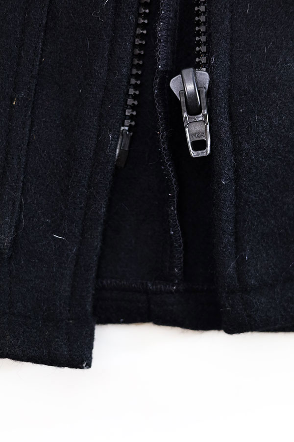 Used 80s-90s AUSTRALIA TOP LEVEL Black Wool Jacket Size M 