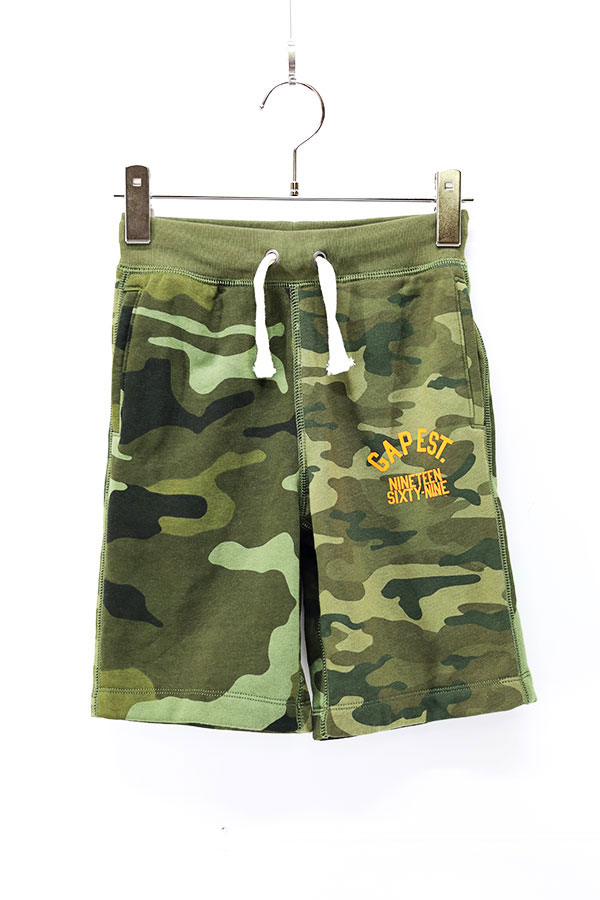 Used Kids 00s GAP Camouflage Sweat Short Pants Size 6  