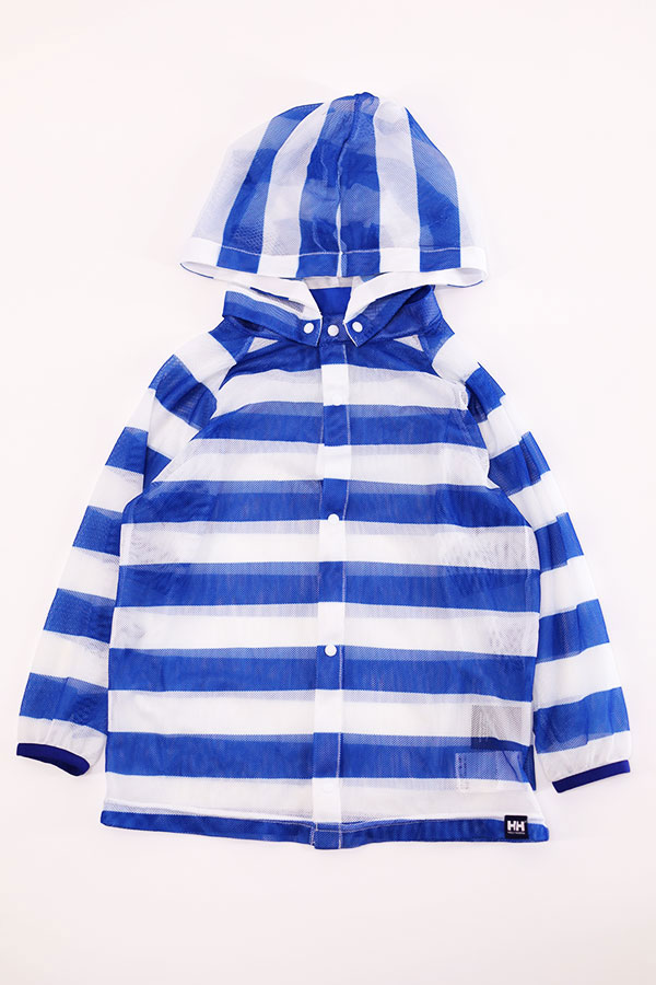 Used Kids 00s HELLY HANSEN Stripe Sheer Parka Jacket Size 120  