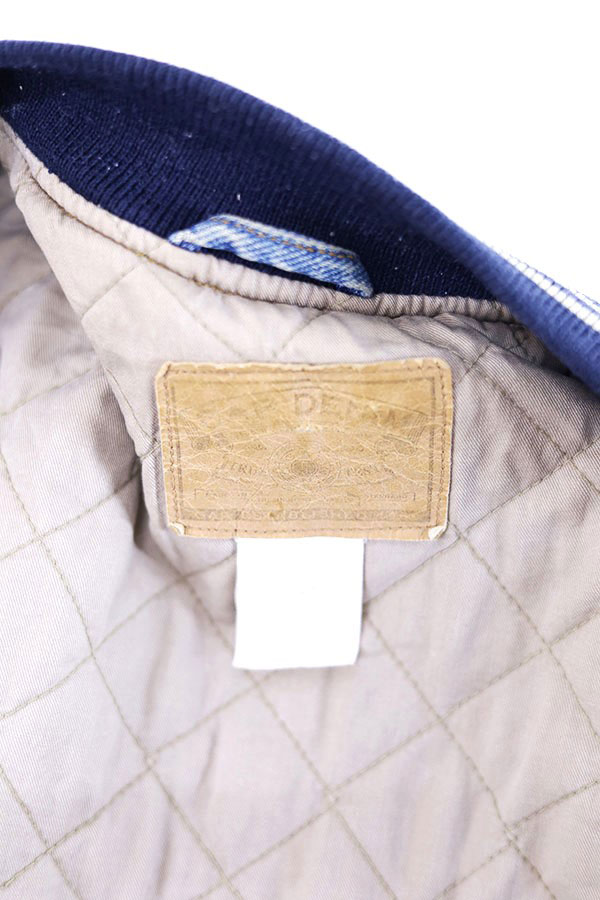 Used 90s GAP Old Padded Denim Award Jacket Size M 