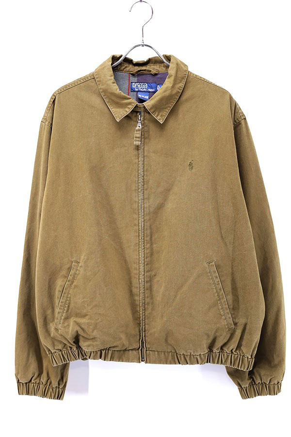 Used 90s POLO Ralph Lauren Brown Swing Top Jacket Size L 