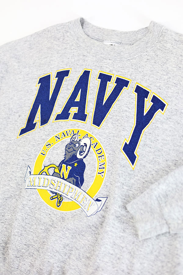 Used 90s USA US NAVAL ACADEMY Graphic Sweat Size XL 