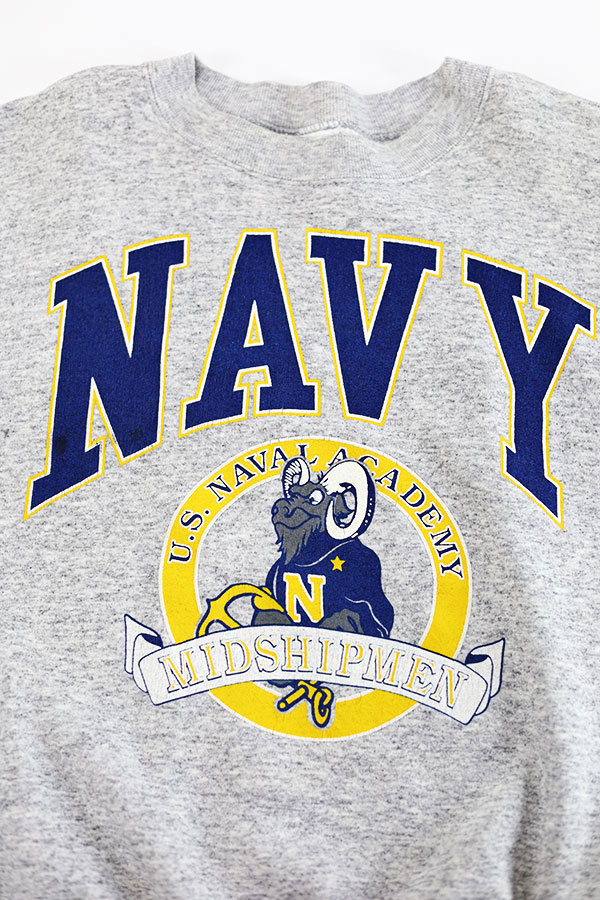Used 90s USA US NAVAL ACADEMY Graphic Sweat Size XL 