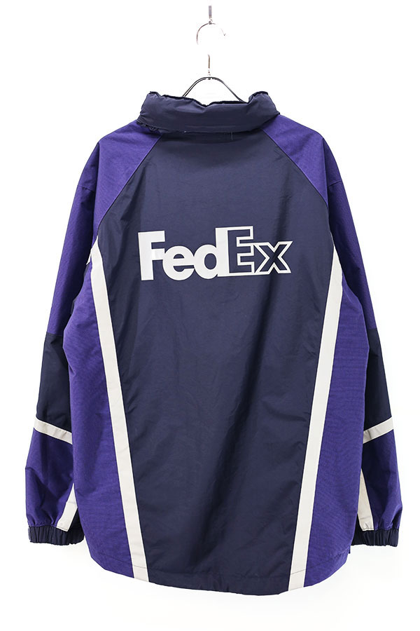 Used 00s FedeEX Reflector Design Hard Shell Nylon Jacket Size L 