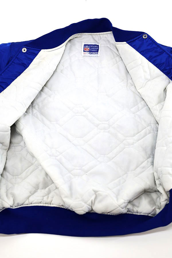 Used 90s USA STARTER NFL New England Patriots Paded Nylon Jacket Size S  