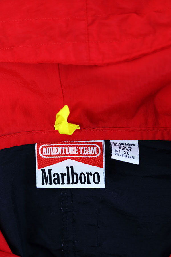 Used 90s Marlboro 2Tone Color Light Nylon Parka Jacket Size XL 