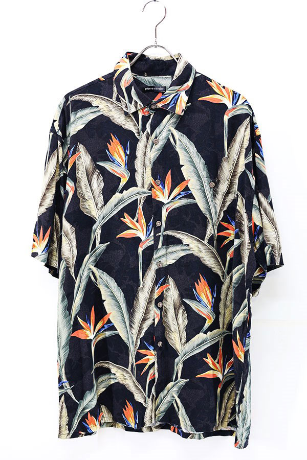 Used 00s Pierre cardin Botanical Aloha Shirt Size XL  