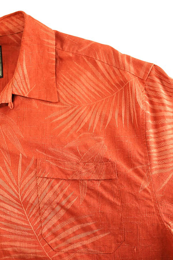 Used 00s Jamaica Jaxx Salmon pink Silk Aloha Shirt Size XL  