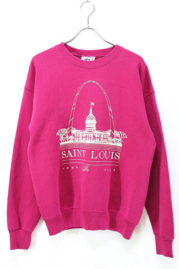 Used 90s USA Lee SAINT LOUIS Graphic Sweat Size L 
