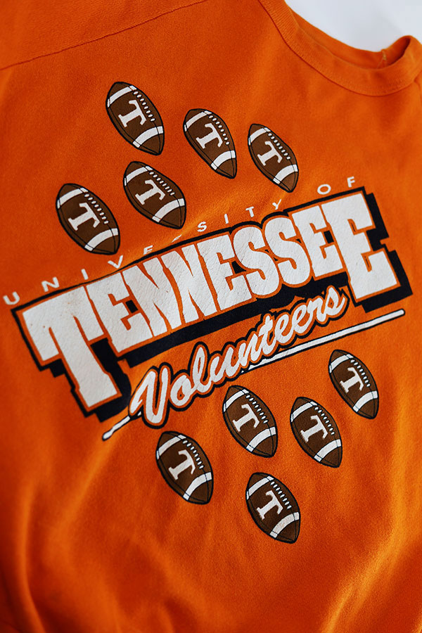 Used 80s-90s USA TENNESSEE University Foot Ball Graphic Sweat Size L 