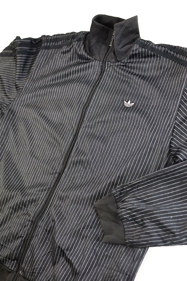 Used 00s adidas Black Stripes Track Jacket Size L 