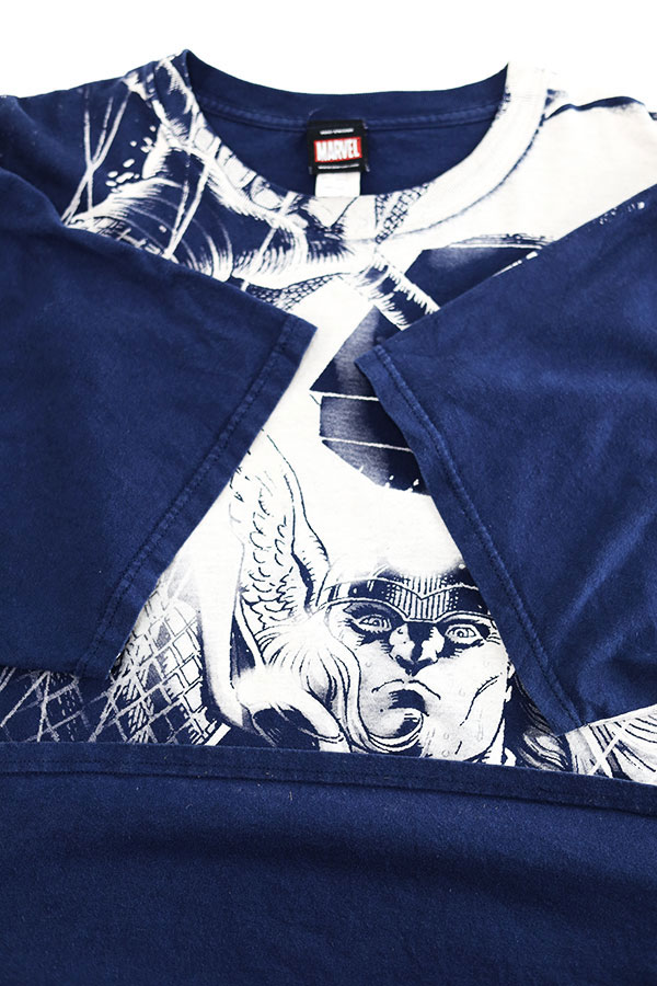 Used 00s MARVEL Thor All Over Graphic T-Shirt Size 2XL 