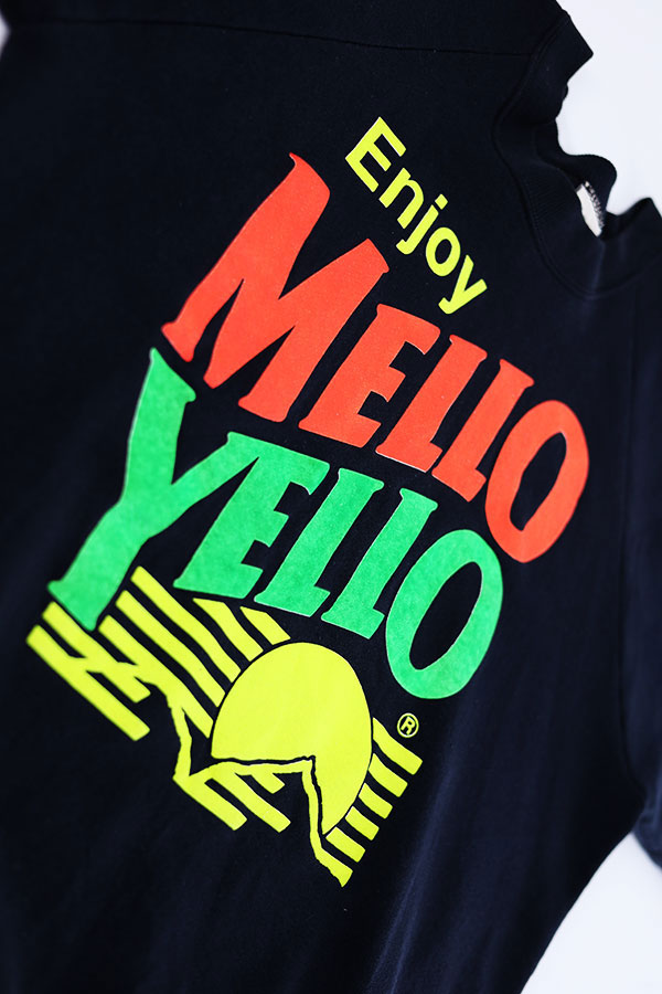 Used 80s USA FRUIT OF THE LOOM MELLO YELLO Graphic Sweat Size XL 