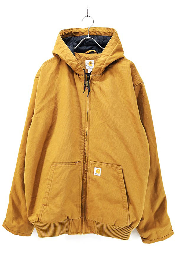 Used 00s Carhartt Brown Duck Active Parka Jacket Size XL Tall 