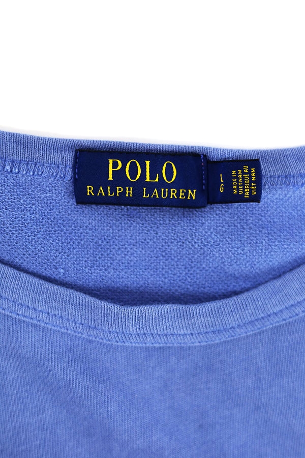 Used 00s POLO RalphLauren POLO Light Sweat Cut&Sew Size L 