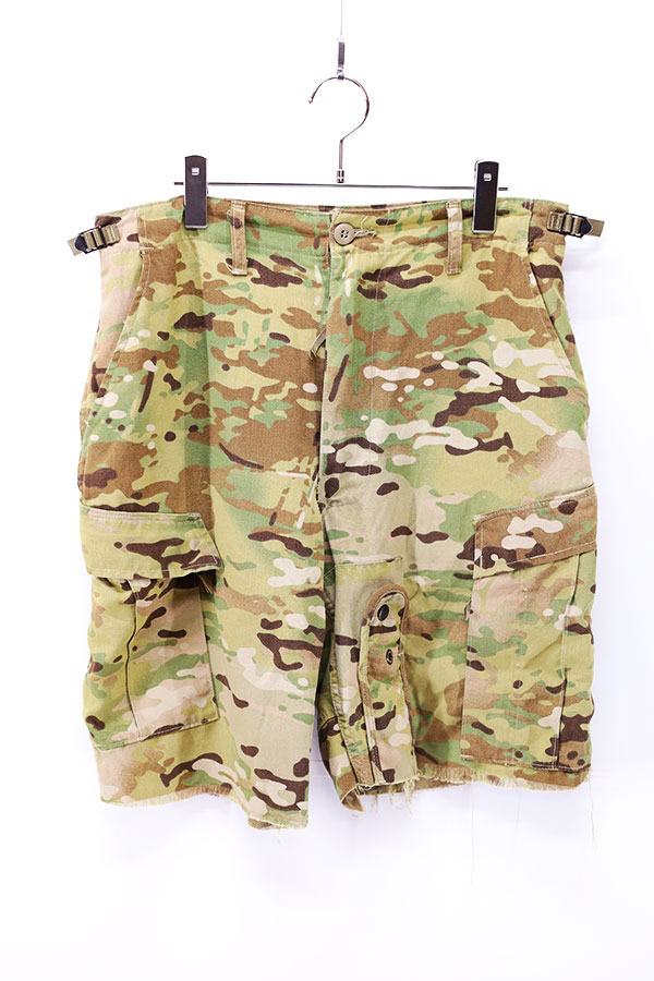 Used 00s US Military Air Crew Combat Cut Off Short Pants Size W31-34 L9 