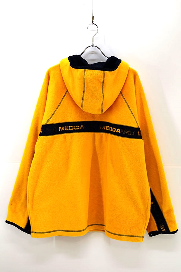 Used 90s MECCA USA 2Tone color pull over fleece jacket Size XL 
