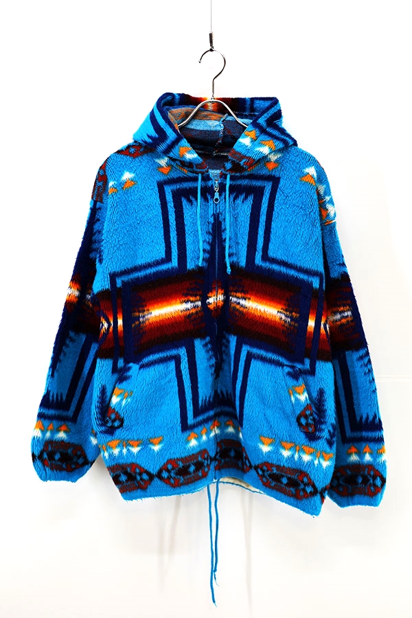 Used 90s Navajo pattern native all over zip jacket Size XL  