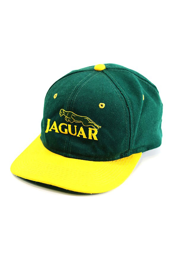 Used 90s-00s Unknown JAGUAR 2Tone 6Panel Cap Size Free 