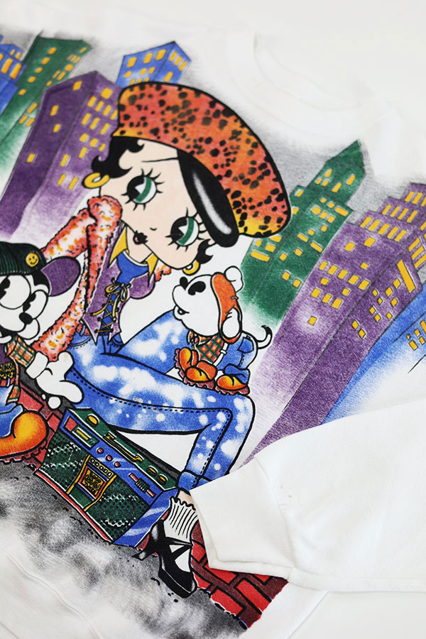 Used 90s Betty Boop Street Graphic Sweat Size XL  