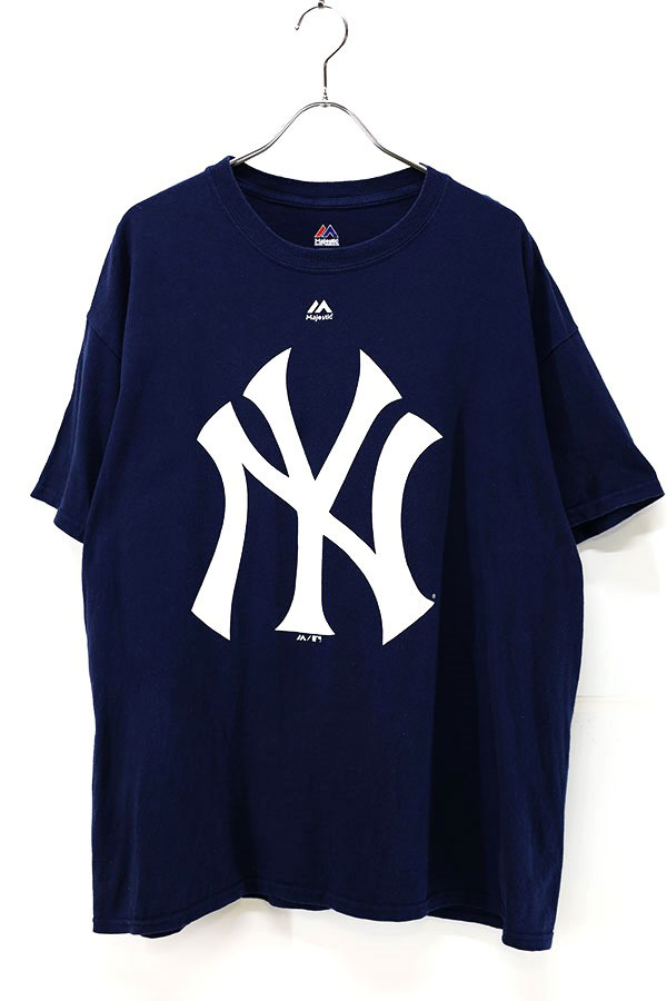 Used 00s Majestic MLB NY Yankees Big Graphic T-Shirt SIze XL 