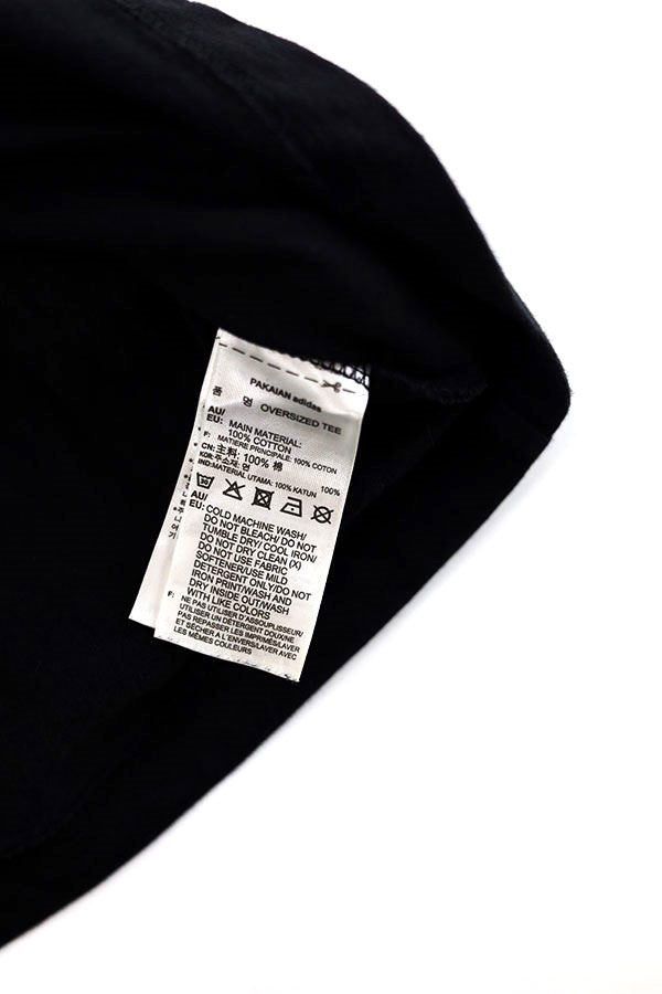 Used 00s adidas Black Trefoil Big Graphic T-Shirt Size L 
