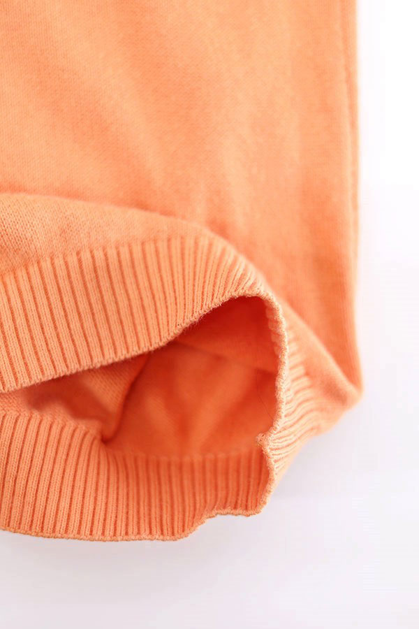 Used 00s Lacoste Pale Tone Salmon Pink Light Cotton Knit Size XL  